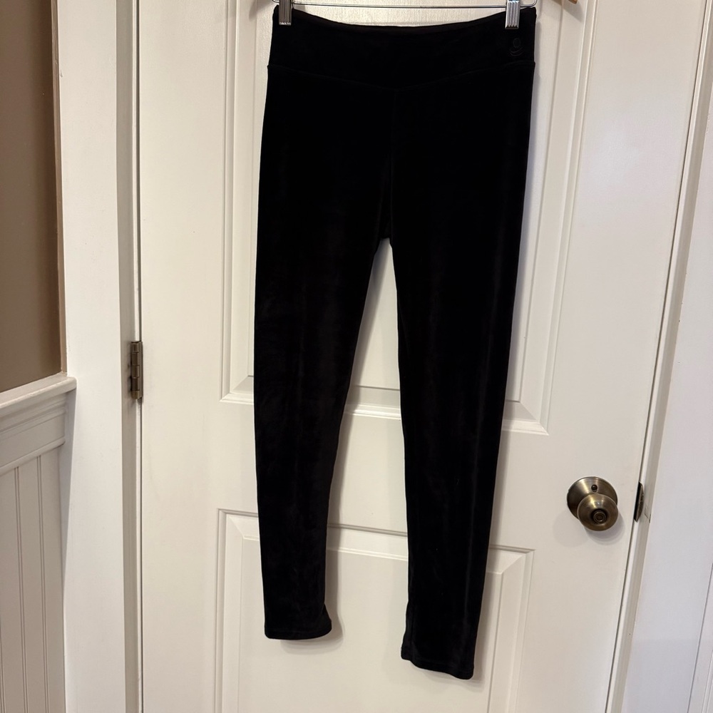 CUDDL DUDS INTIMATES LOUNGEWEAR PANTS BLACK DOUBLE PLUSH VELOUR SLEEPWEAR SIZE S